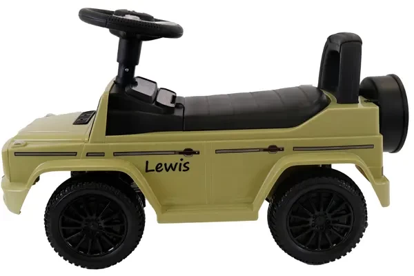 Optional: Namensaufkleber an der Seite