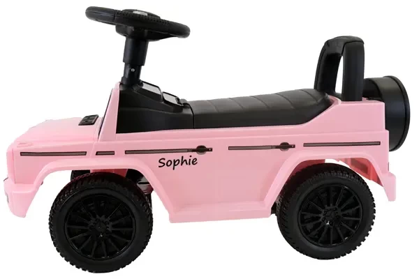 Optional: Namensaufkleber an der Seite