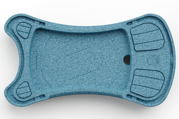 Bodenplatte kann separat als Drehplatte verwendet werden