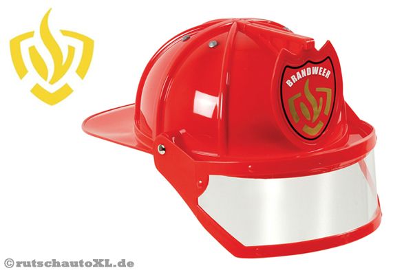 Feuerwehrhelm mit Visier.