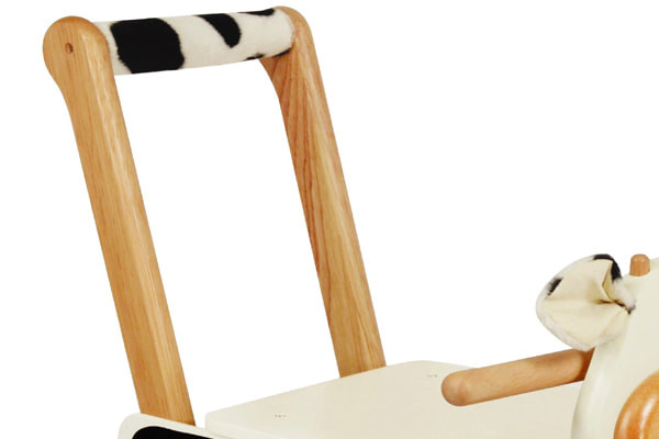 Schubstange mit Kuhfell