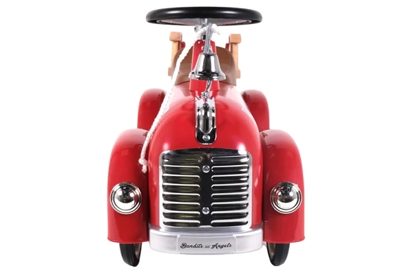 Die Vorderseite des Metall Rutschauto