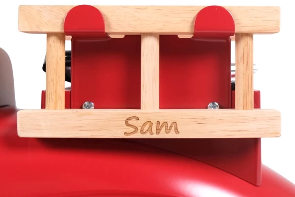 Optional: Leiter mit eingraviertem Namen