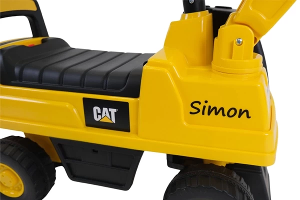 Namensaufkleber auf einer Seite