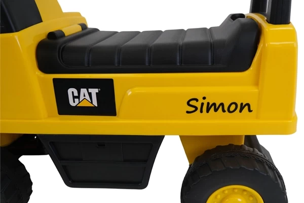 Namensaufkleber auf der anderen Seite