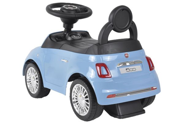 Die Rückenlehne ist auch zum Anschieben gut geeignet.