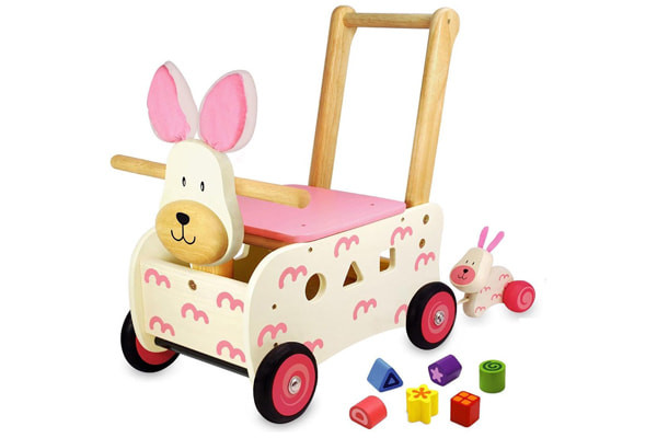 LOT 63480Eichhorn 4926 Schiebetier Schweinchen rosa Holzspielzeug NEU in OVP 