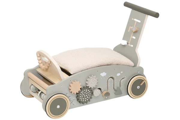 Als Laufwagen mit Schiebestange