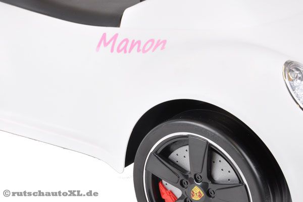 Aufkleberset (3 Stickers) mit Wunschname. Sticker in Rosa.