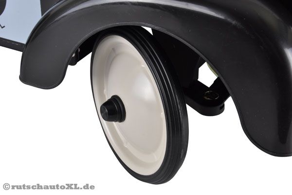 Die Räder sind gummiert und verursachen keine Kratzer.