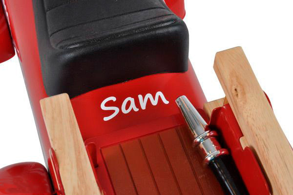 Optional: Namensaufkleber