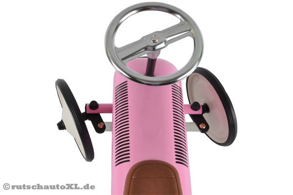 Chrom Lenkrad, leicht lenkbares Oldtimer Spielauto.