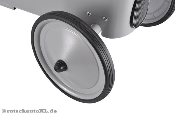 Stahlfelgen mit Gummierung - Räder hinterlassen keine Kratzer.