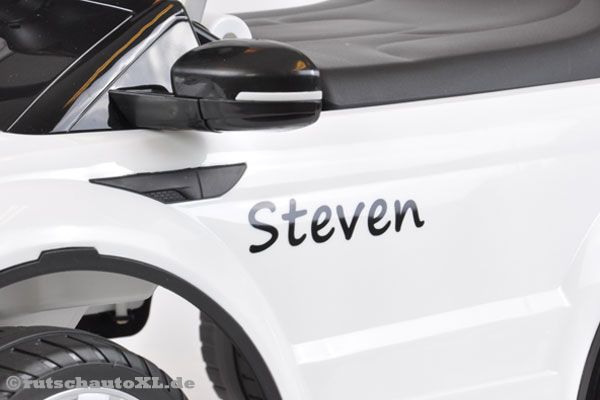 Aufkleberset (3 St) mit Wunschname in Schwarz.