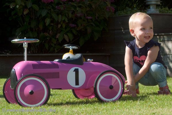 Metall Rutscher im angesagten Retro Stil.