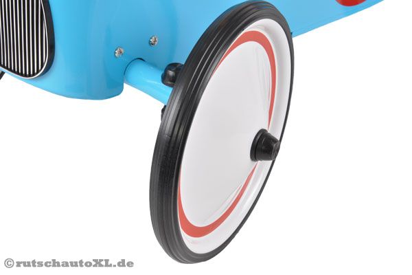 Geräuscharme Metallräder mit Gummierung.