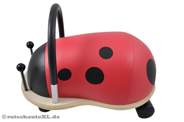 Seite des Wheelybug Marienkäfer.