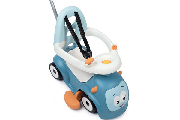 Mit abnehmbarem Schiebebügel und Fußstützen