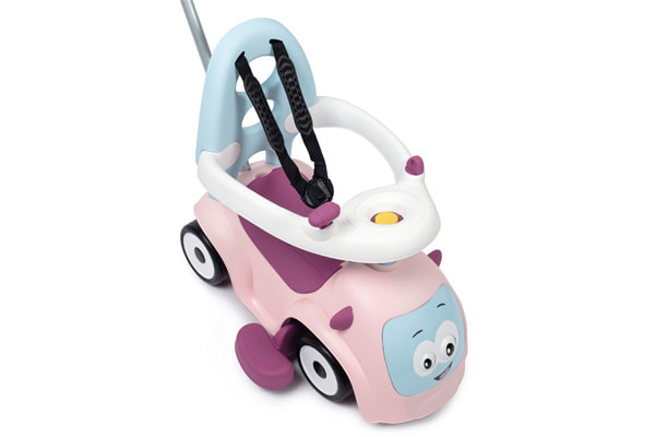 Mit abnehmbarem Schiebebügel und Fußstützen